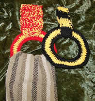 Sewn with Knitted and Crochet Handmade towel holders to match your kitchen's style and colors.  Windy Ridge Handcrafted makes all natural bath and body products from Iowa - the Aplington Parkersburg local area. Check out their pure and natural, chemical-free, products for sensitive skin.